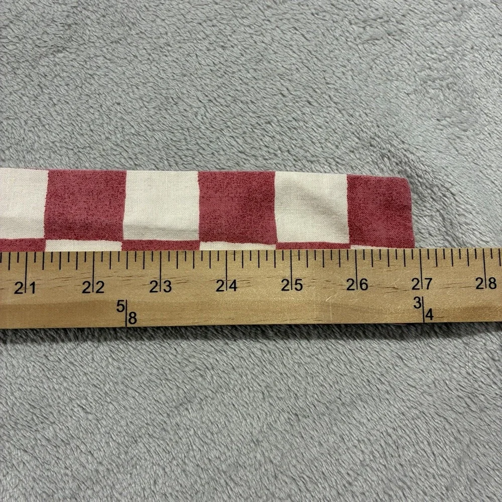 Country Style Waist Apron Red Check Bunny Rabbit Good Things Print Cottagecore